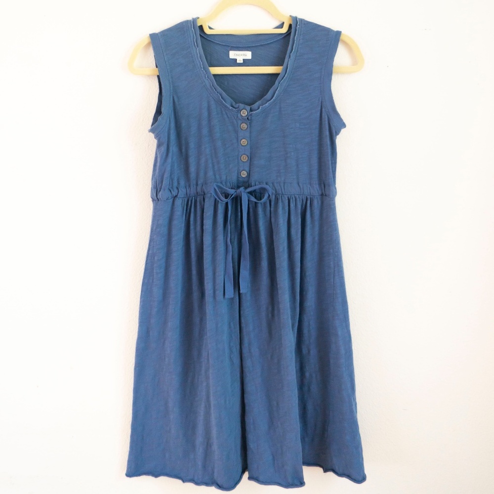 Generra / Athropologie blue cotton dress/coverup